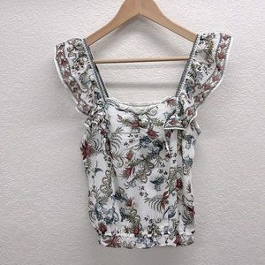 NEW Max Studio Ruffled Sleeveless Blouse S